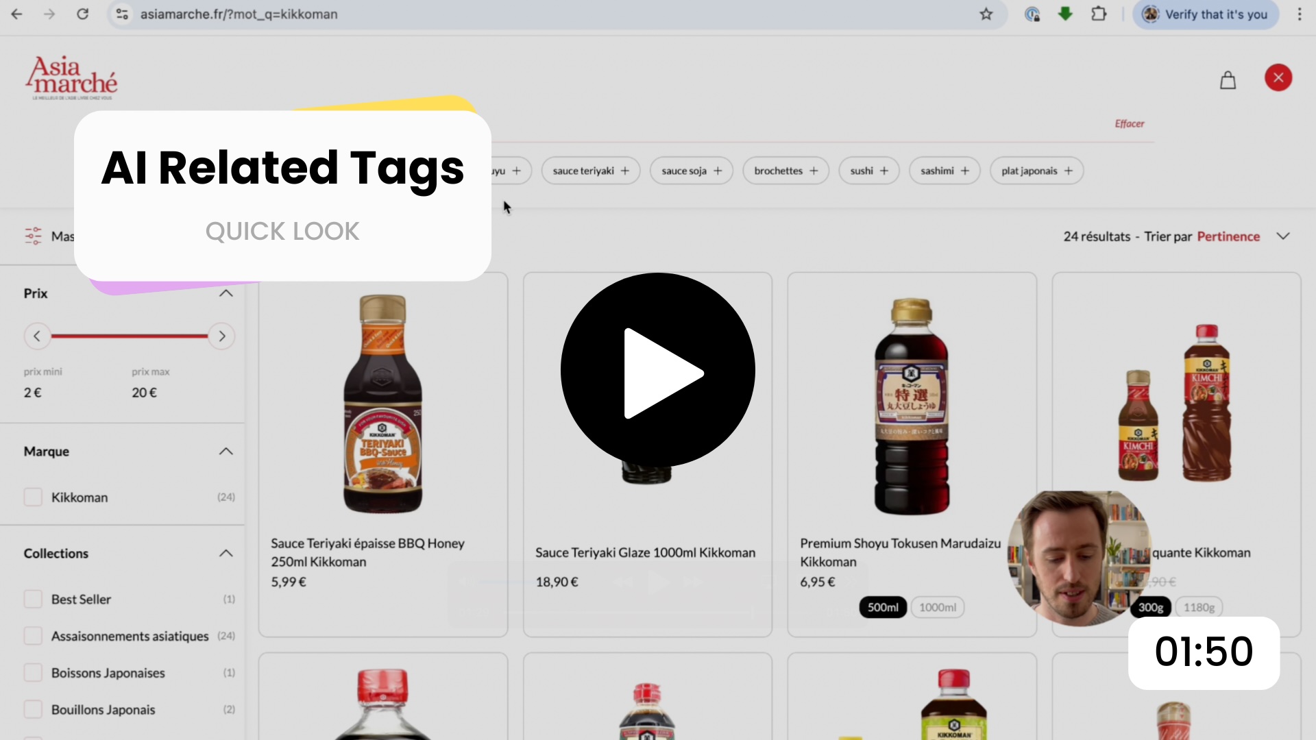 AI Related Tags in action